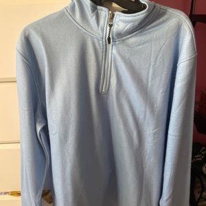 blue quarter zip sweatshirt